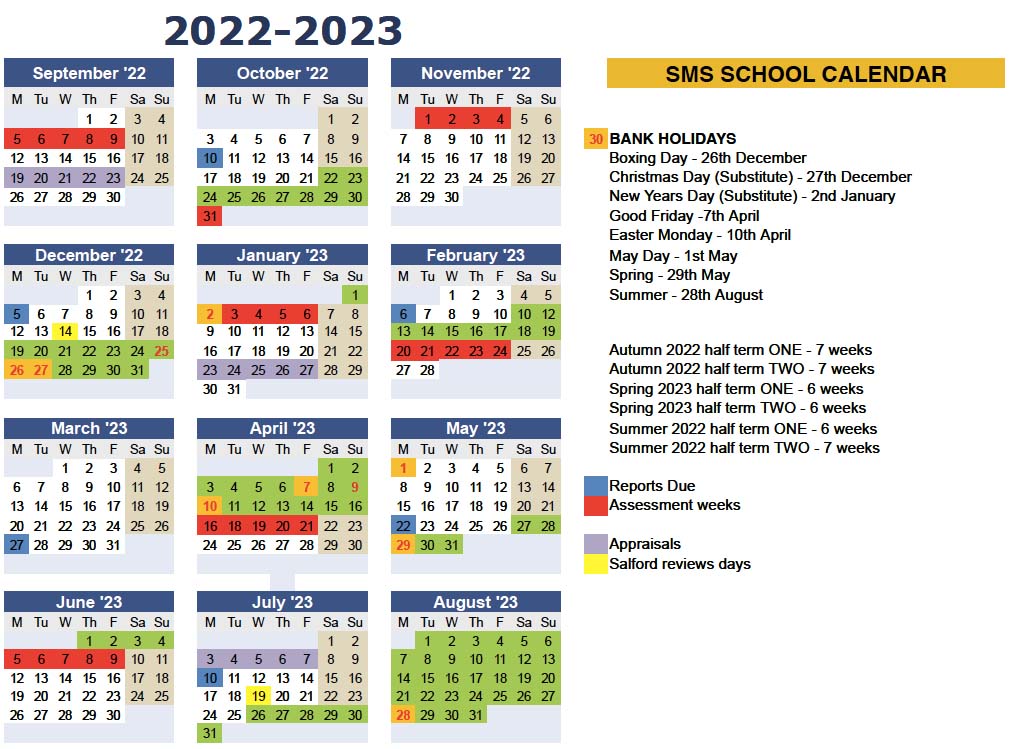 Term Dates SMS School